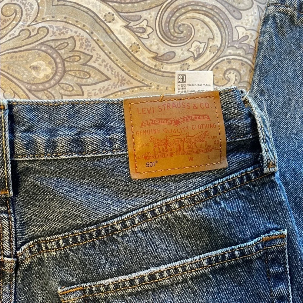 Levi's Classic Blue Denim Jeans